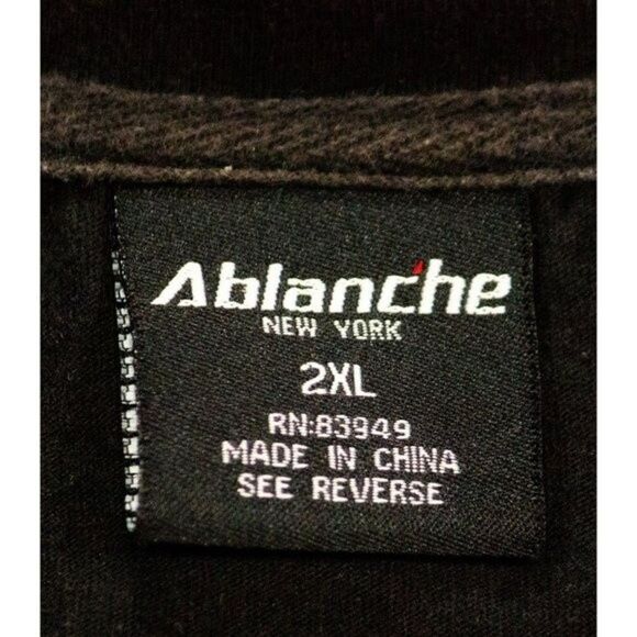 American Flag Graphic Print T-Shirt Ablanche New York XXL Black TEE 2XL - Picture 3 of 3